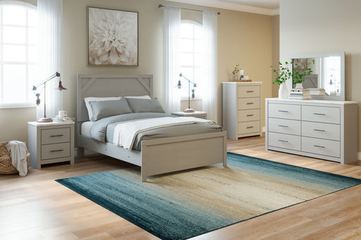 Cottonburg - Light Gray / White - Full Panel Headboard/Footboard Cleveland Home Outlet (OH) - Furniture Store in Middleburg Heights Serving Cleveland, Strongsville, and Online