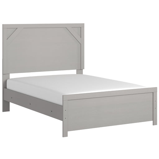 Cottonburg - Light Gray / White - Full Panel Headboard/Footboard Cleveland Home Outlet (OH) - Furniture Store in Middleburg Heights Serving Cleveland, Strongsville, and Online