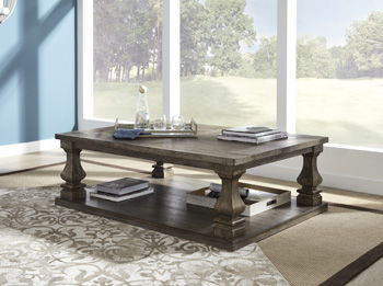 Johnelle - Gray - Rectangular Cocktail Table Cleveland Home Outlet (OH) - Furniture Store in Middleburg Heights Serving Cleveland, Strongsville, and Online