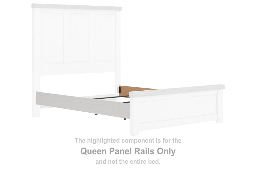 Savonport - Queen Panel Rails - White