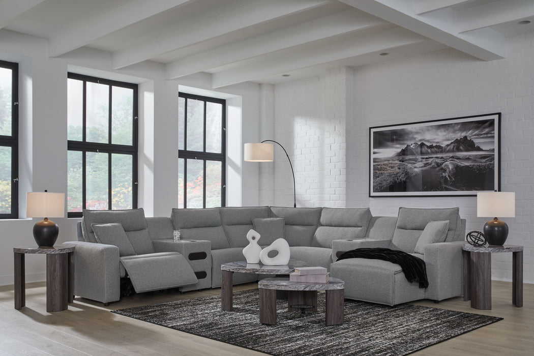 ModMax II - Salt And Pepper - Reclining Sectional