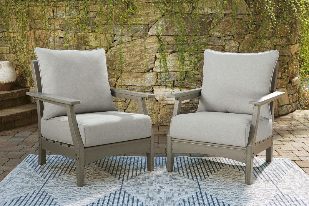 Visola - Gray - Lounge Chair w/Cushion
