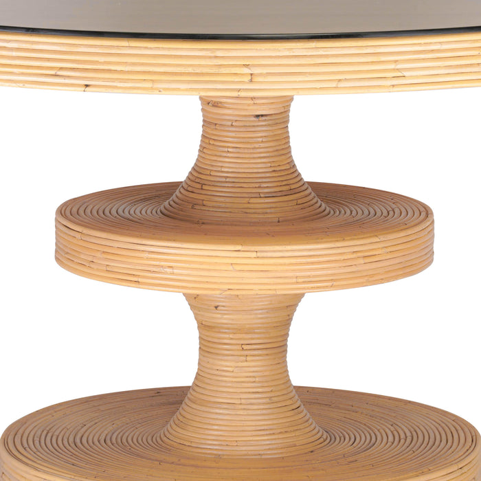 Apollonia - Rattan Round Dining Table - Natural