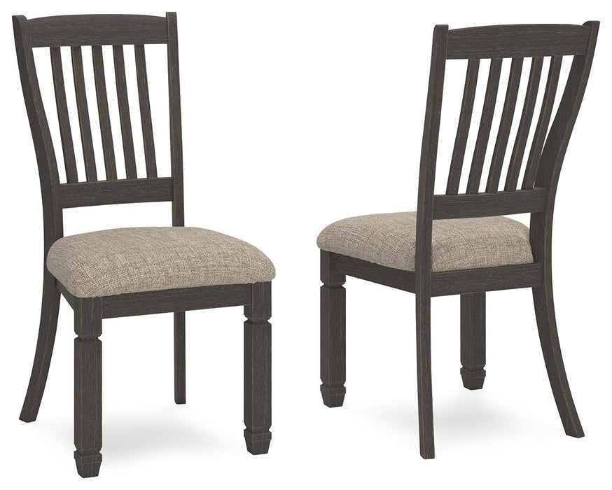 Tyler Creek - Black/Grayish Brown - Dining UPH Side Chair