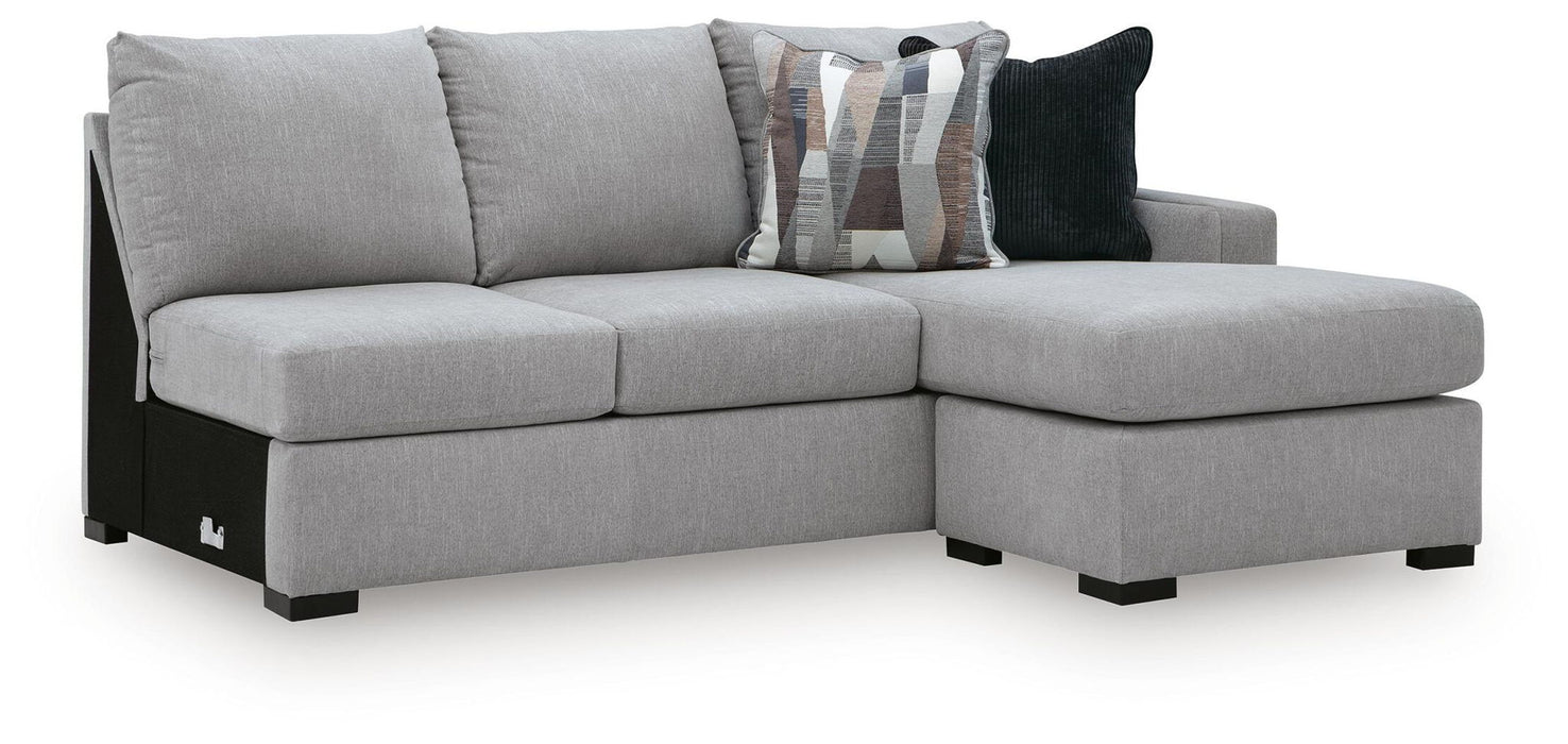 Lakepoint - RAF Sofa Chaise - Nickel