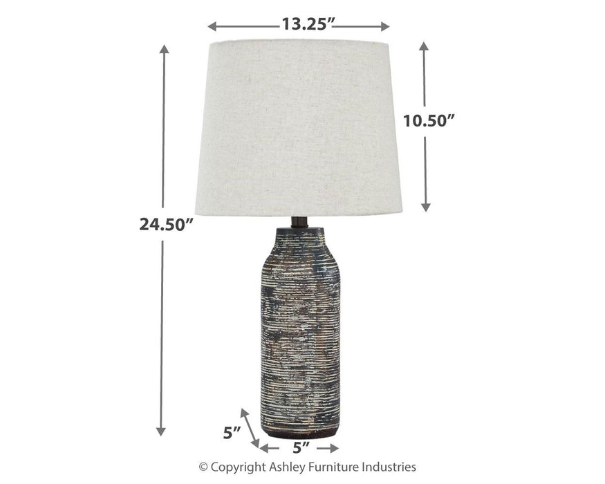 Mahima - Black/White - Paper Table Lamp