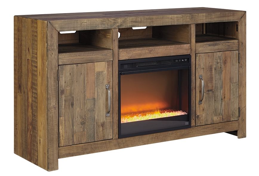 HOT BUY Sommerford - TV Stand With Fireplace Insert