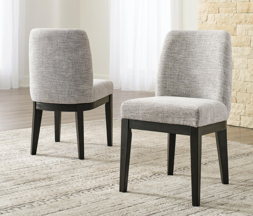 Burkhaus - Dark Brown - Dining Uph Side Chair (Set of 2)
