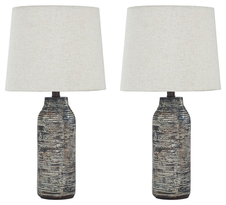 Mahima - Black/White - Paper Table Lamp