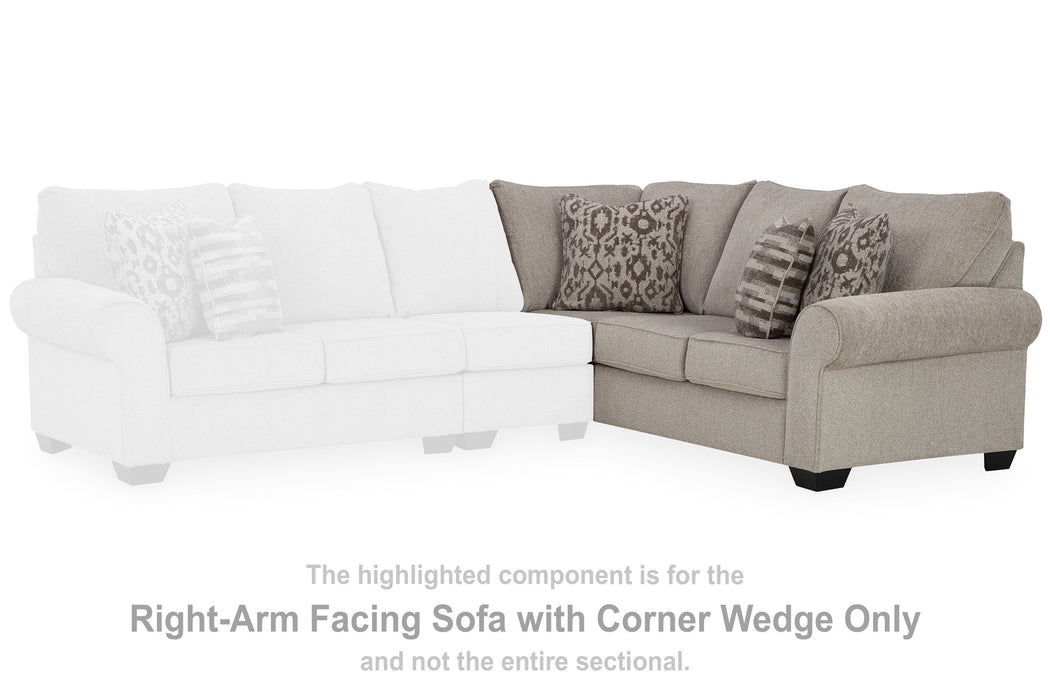 Claireah - Umber - Raf Sofa With Corner Wedge