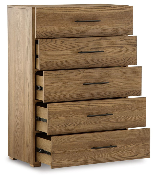 CLEARANCE Dakmore - Brown - Five Drawer Chest