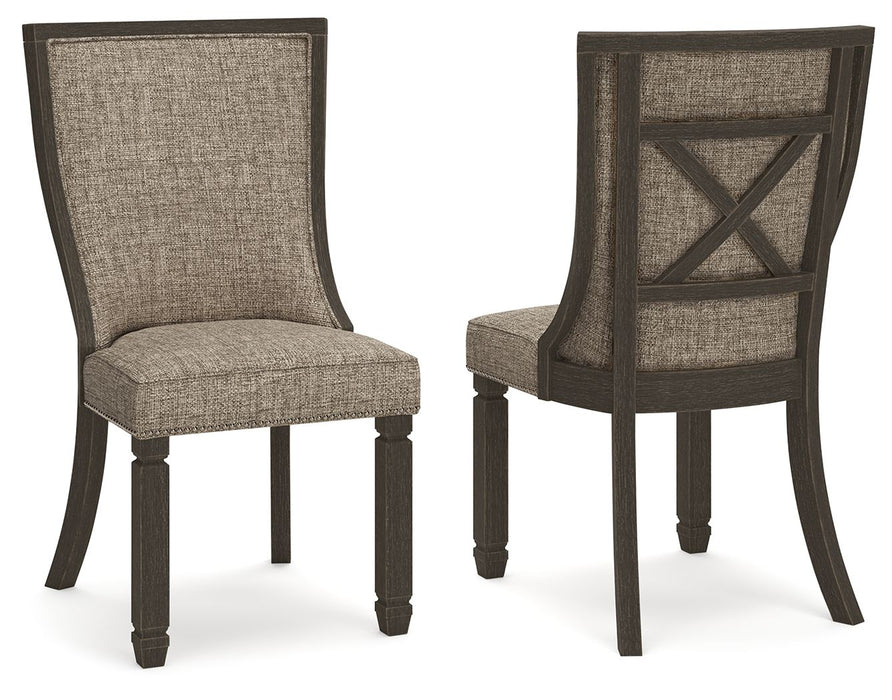 Tyler Creek - Black/Grayish Brown - Dining UPH Side Chair