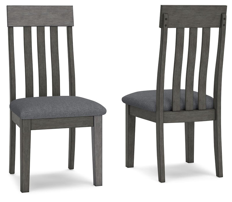 Hallanden - Two-tone Gray - Dining UPH Side Chair