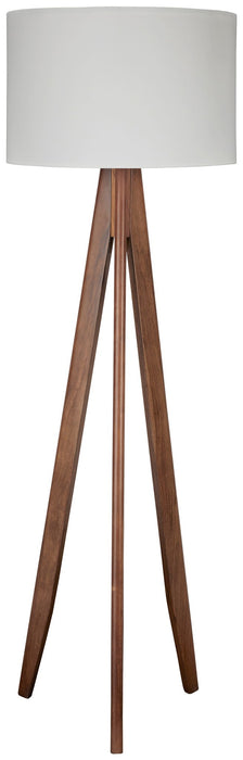 Dallson - Wood Floor Lamp  - Brown