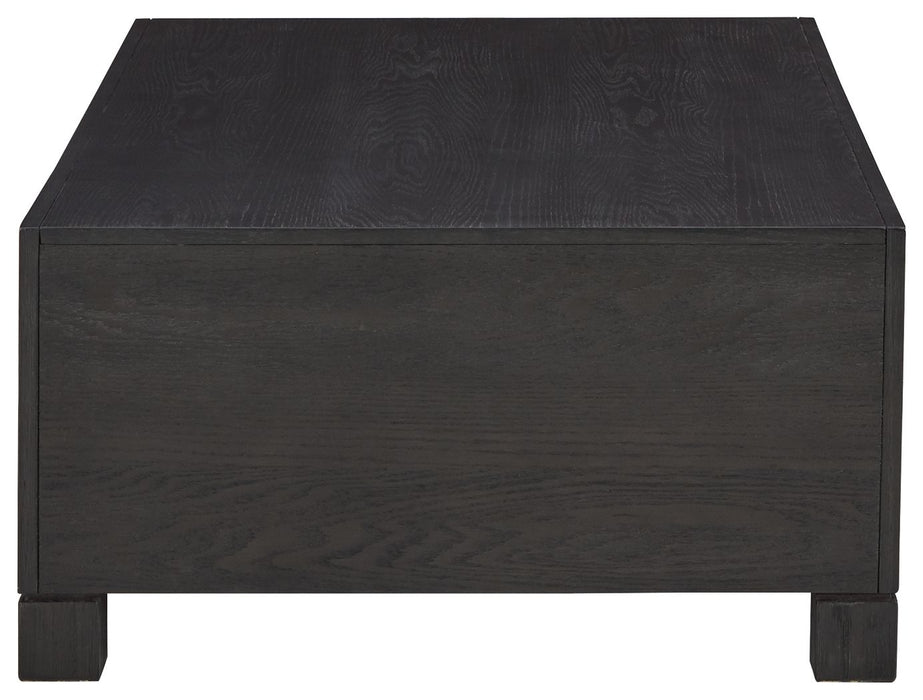 Foyland - Black - Cocktail Table With Storage