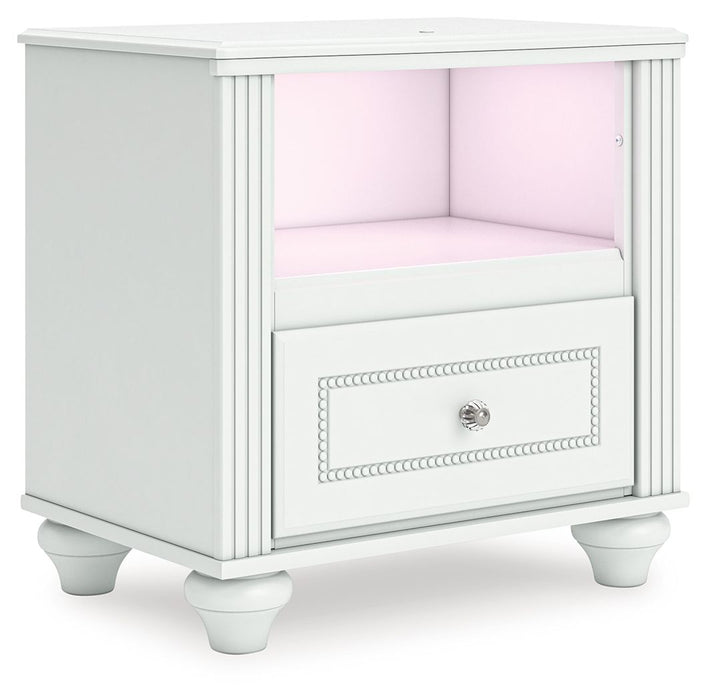 Kozlani - One Drawer Night Stand - White