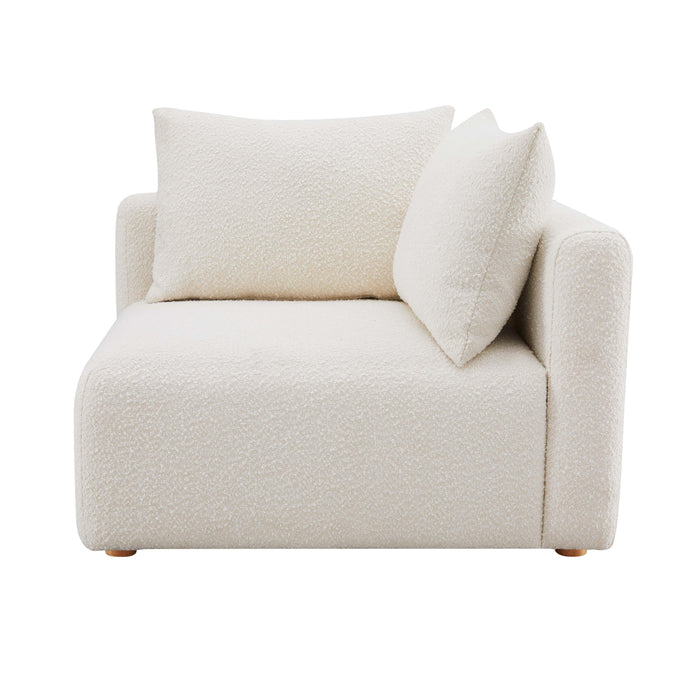 Hangover - Boucle Modular Corner Chair - Cream