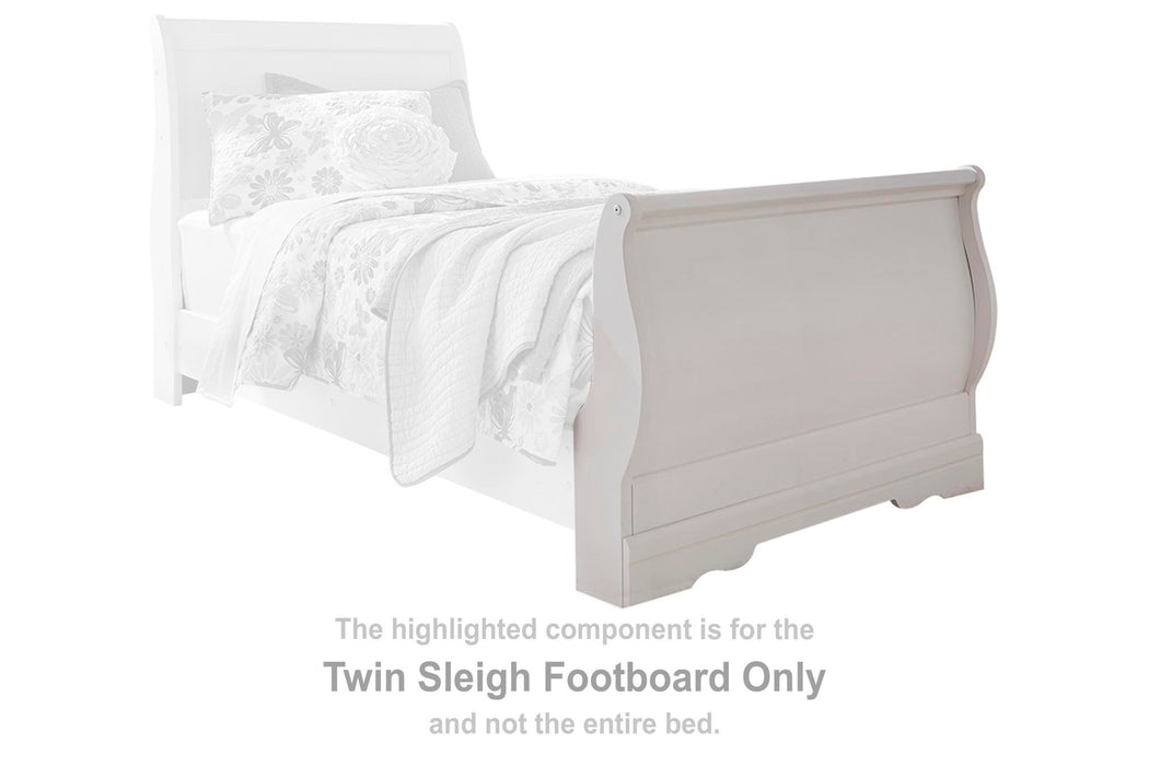 Anarasia - Twin Sleigh Footboard - White