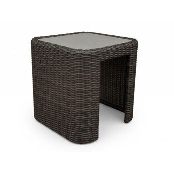 Mission Beach - Square End Table - Brown / Beige