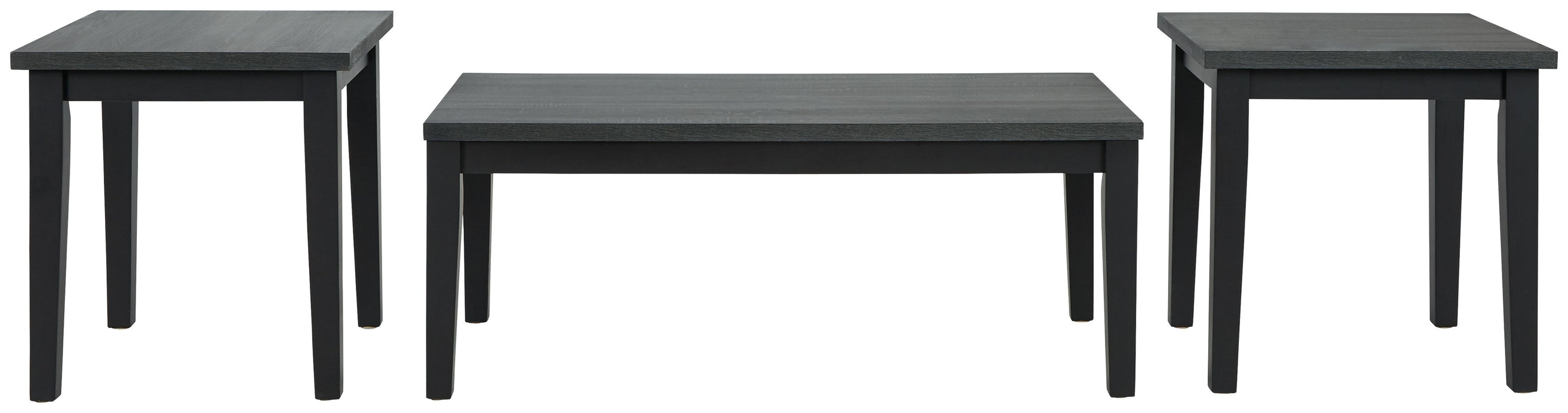 Garvine - Black / Gray - Occasional Table Set (Set of 3)