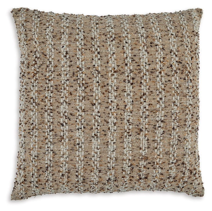 Vorlane - Pillow (Set of 4) - Tan / Brown / White