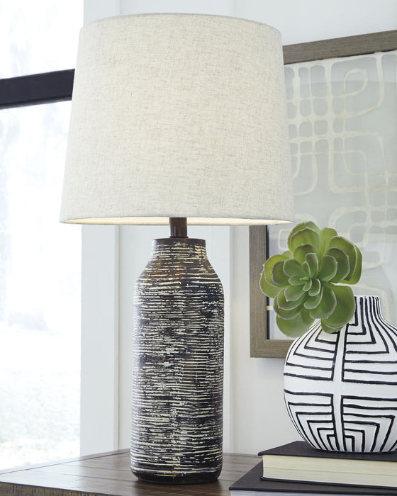 Mahima - Black/White - Paper Table Lamp