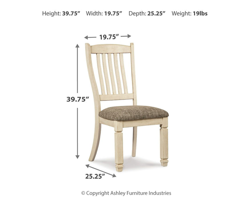 Bolanburg - Brown / Beige / White - Dining UPH Side Chair