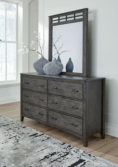 Montillan - Grayish Brown - Dresser And Mirror