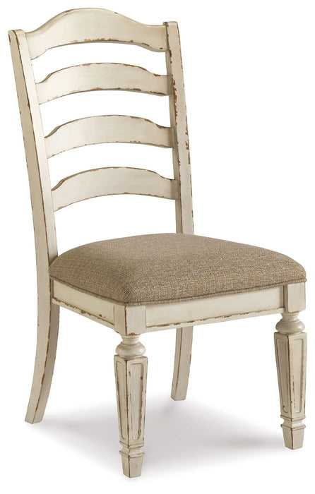 Realyn - Chipped White - Dining UPH Side Chair