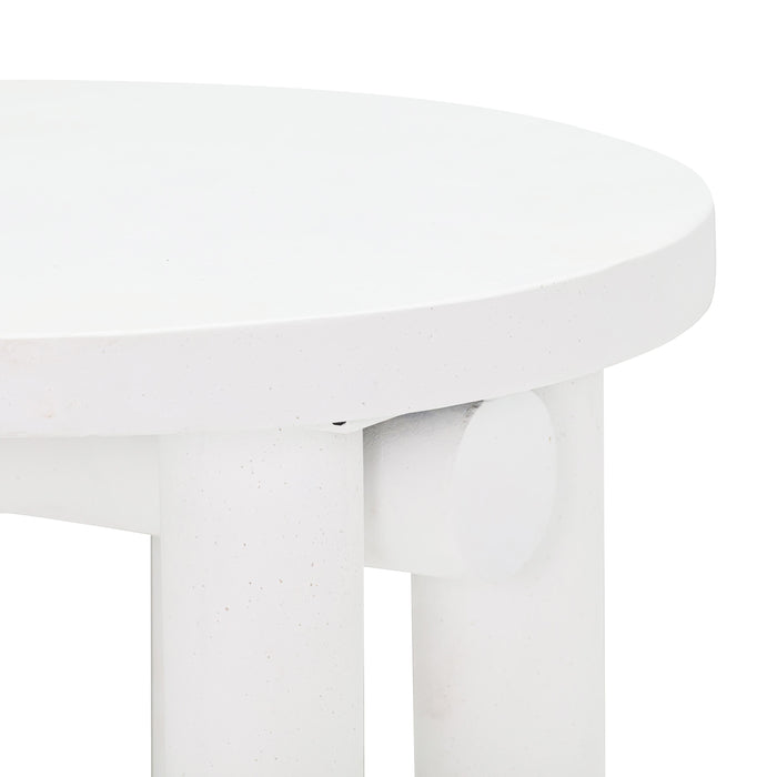 Tildy - Concrete Coffee Table - White