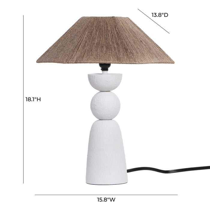 Shabby - Table Lamp - Natural / White
