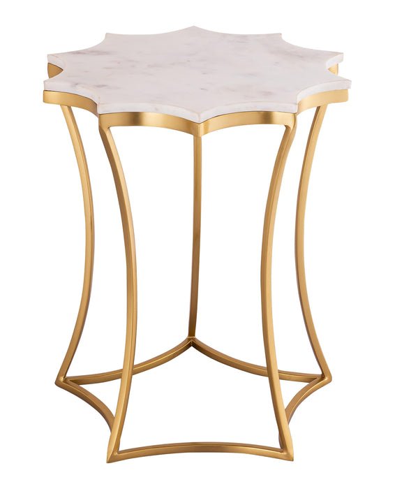 Camilla - Marble Side Table - White