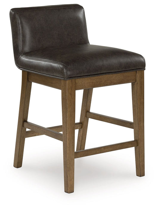 Cabalynn - Upholstered Barstool (Set of 2) - Two-tone Brown