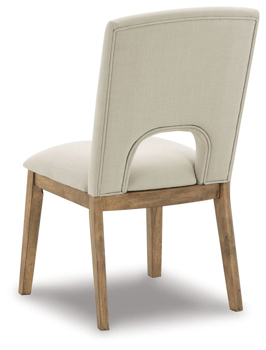 Dakmore - Linen / Brown - Dining Uph Side Chair