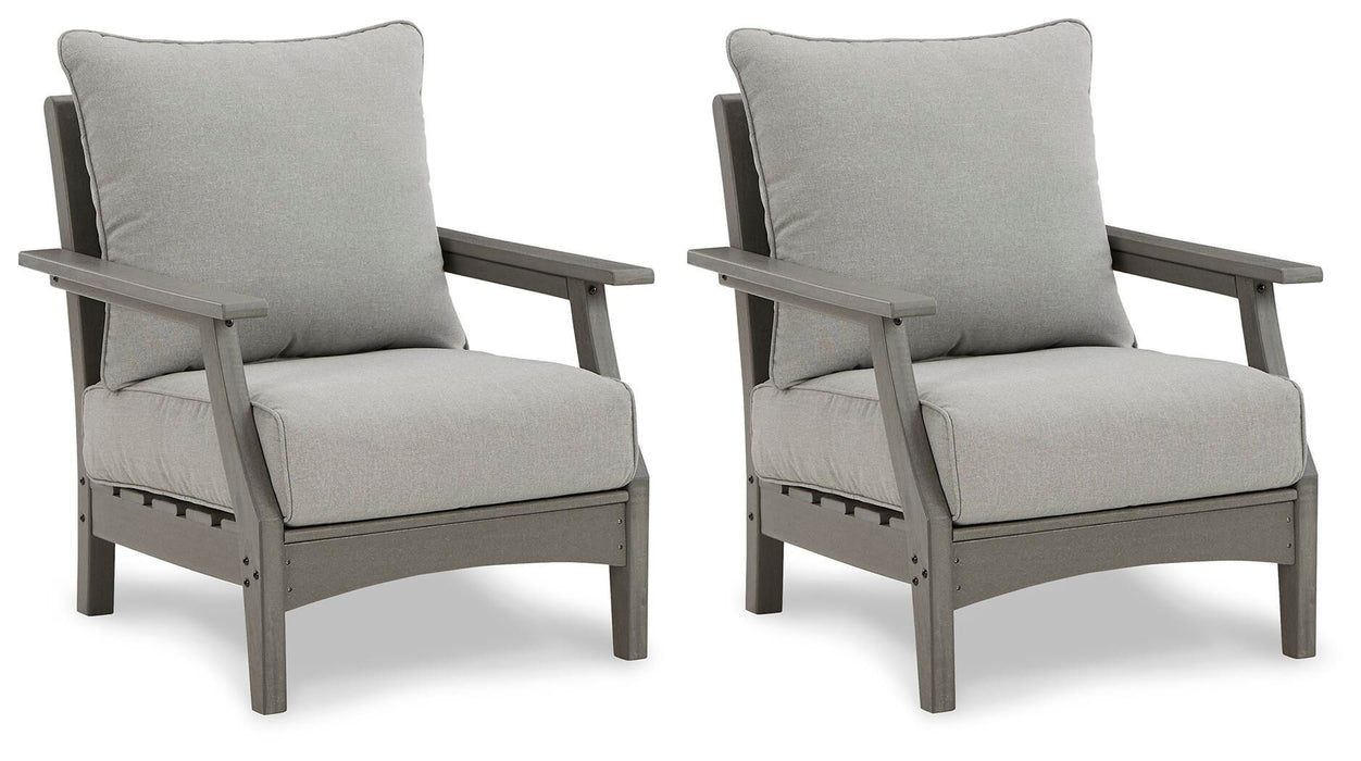 Visola - Gray - Lounge Chair w/Cushion