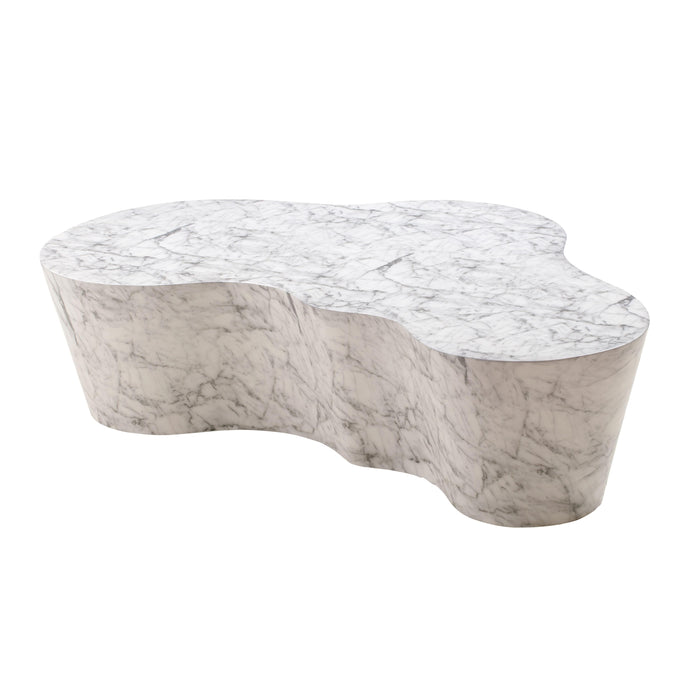 Slab - Marble Coffee Table - Pearl Silver