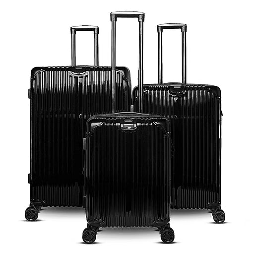 The Macan Collection Expandable Hardside 3 Piece Luggage Set Black Cleveland Home Outlet (OH) - Furniture Store in Middleburg Heights Serving Cleveland, Strongsville, and Online