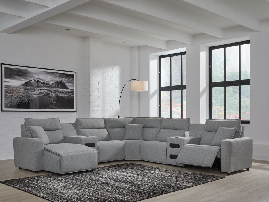 ModMax II - Salt And Pepper - Reclining Sectional