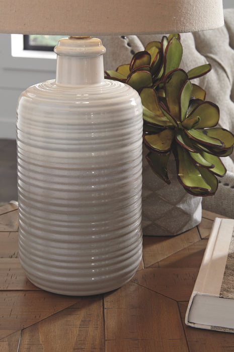 Marnina - Taupe - Ceramic Table Lamp