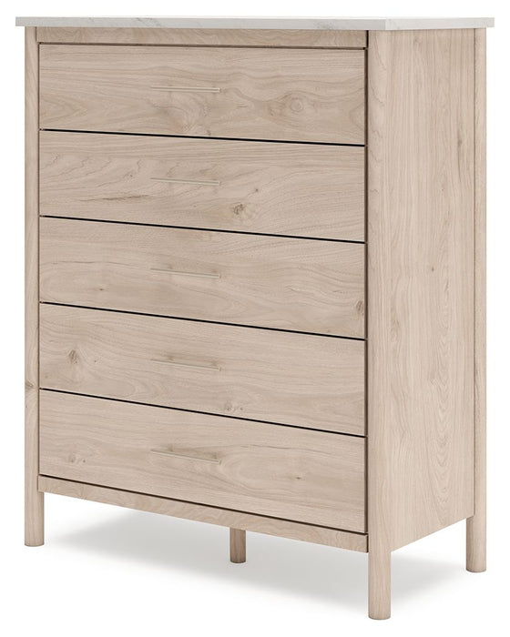 Cadmori - Five Drawer Wide Chest - Two-Tone