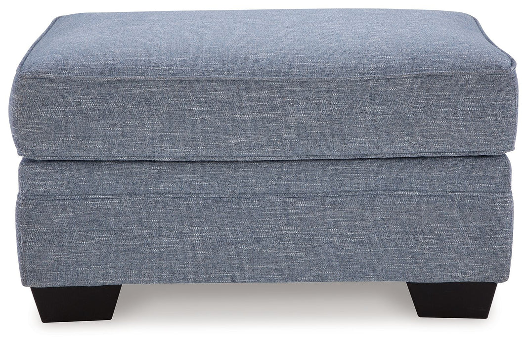Carissa Manor - Ottoman - Denim
