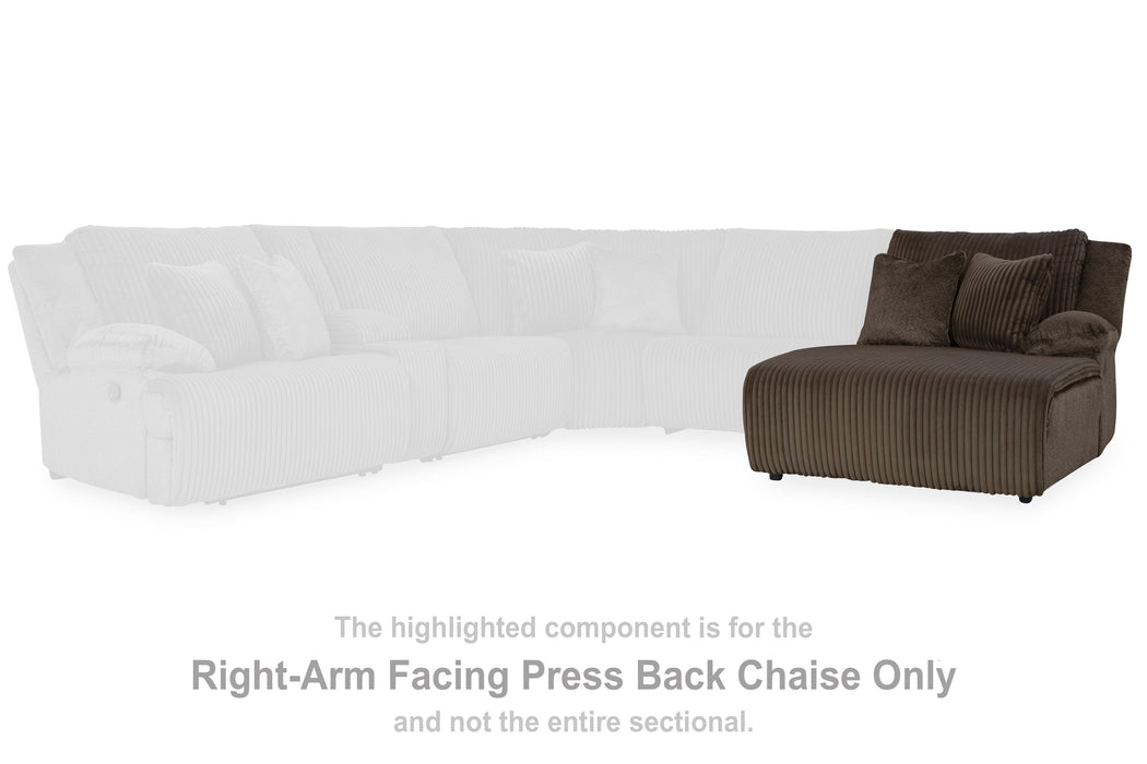 Top Tier - Chocolate - Raf Press Back Chaise