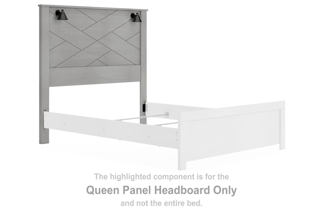 Cottonburg - Light Gray - Queen Panel Headboard