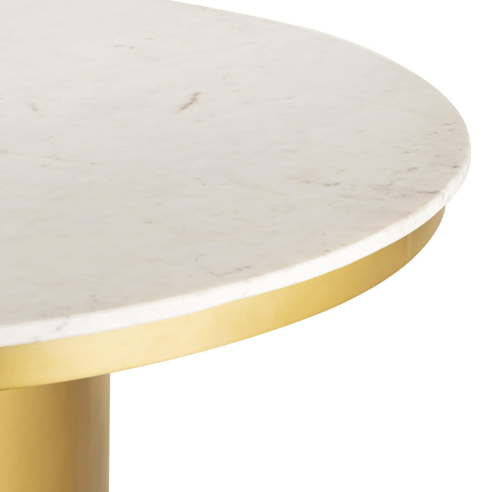 Alisin - Marble Dining Table - White