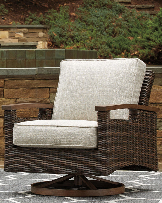 Paradise Trail - Medium Brown - Swivel Lounge Chair