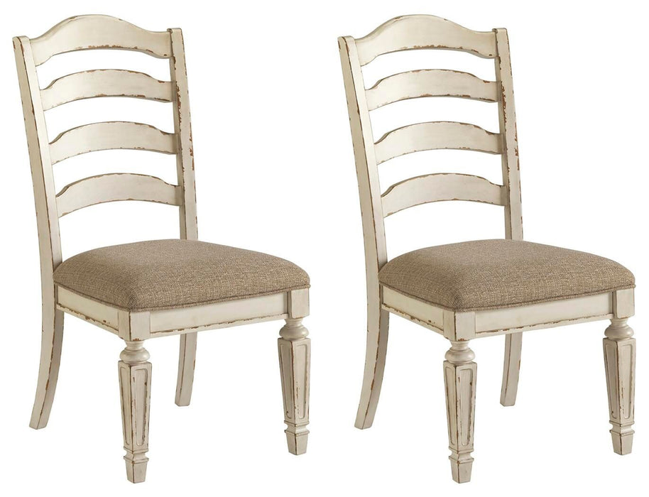Realyn - Chipped White - Dining UPH Side Chair