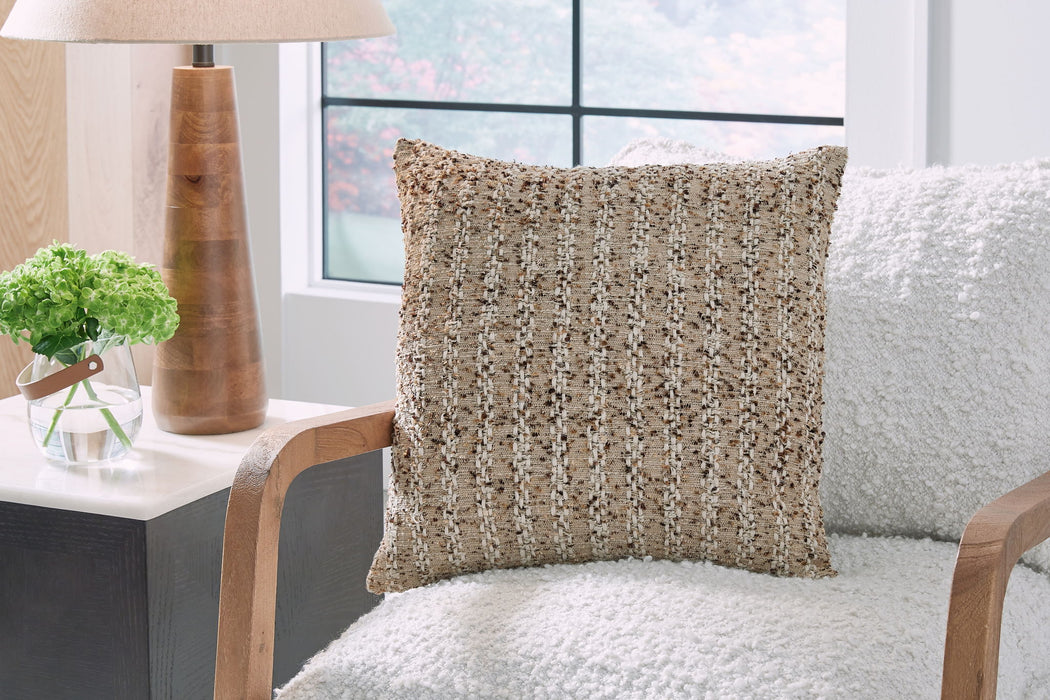 Vorlane - Pillow (Set of 4) - Tan / Brown / White