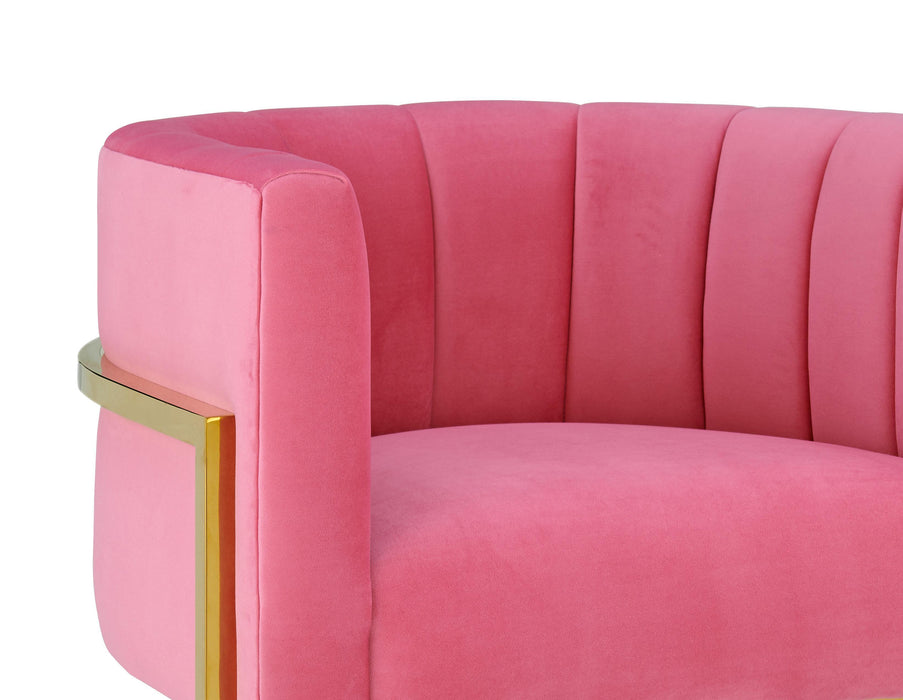 Magnolia - Velvet Chair - Rose Pink