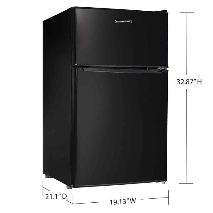 Proctor Silex 3.1 cu ft Mini Refrigerator - Black