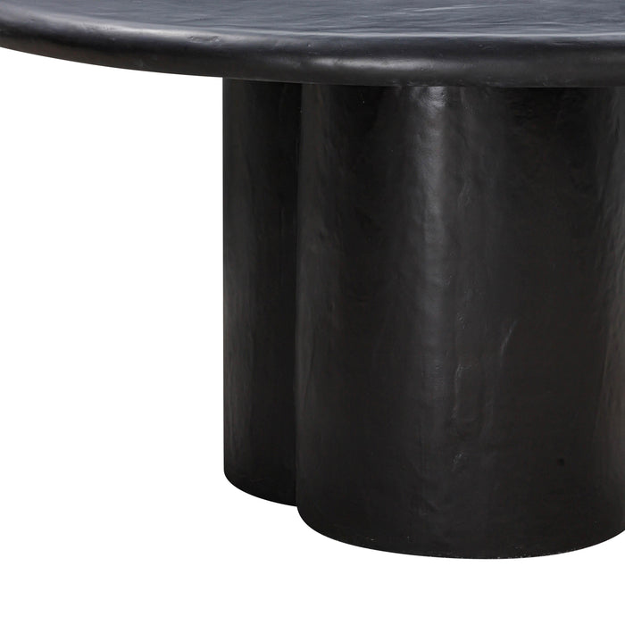 Elika - Faux Plaster Round Dining Table
